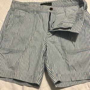 LRL Ralph Lauren Jeans blue and white cotton shorts size 10 perfect condition